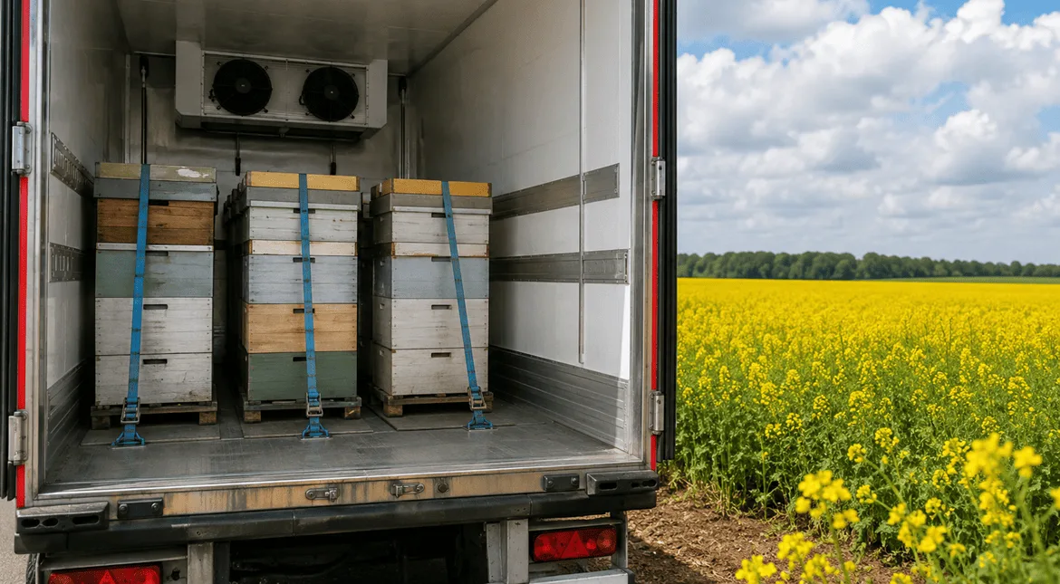 Live Cargo: When Bees Travel Across Europe in a Refrigerated Truck