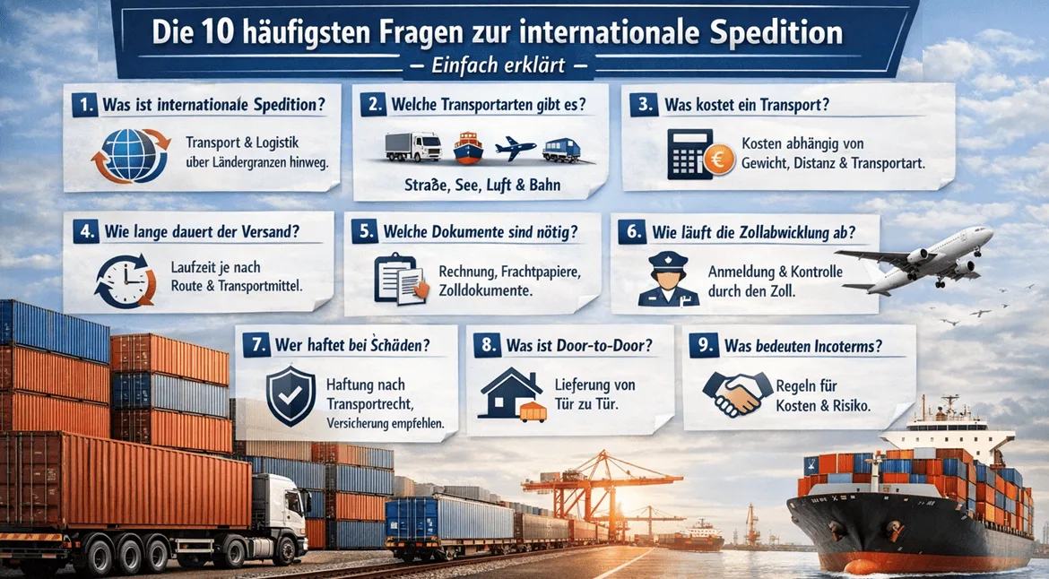 The 10 Most Common Questions About International Freight Forwarding &mdash; Explained